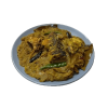 Frozen Kachu Shak With Hilsha Head Vortha